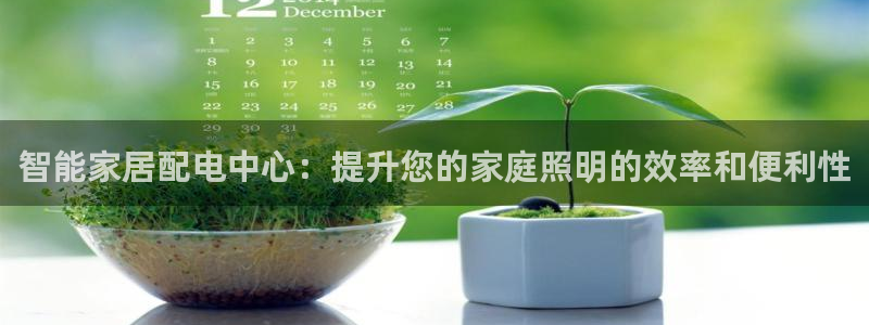 智能家居配电中心：提升您的家庭照明的效率和便利性