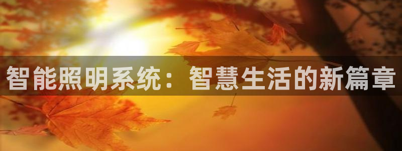 智能照明系统:智慧生活的新篇章