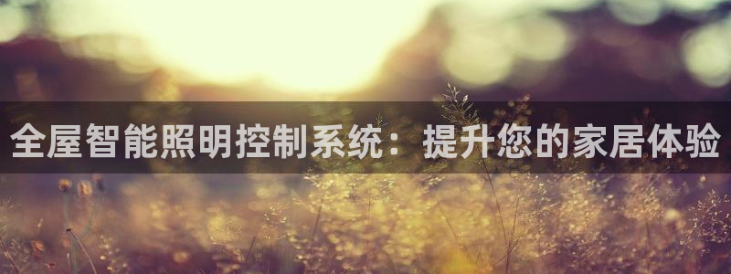 全屋智能照明控制系统:提升您的家居体验