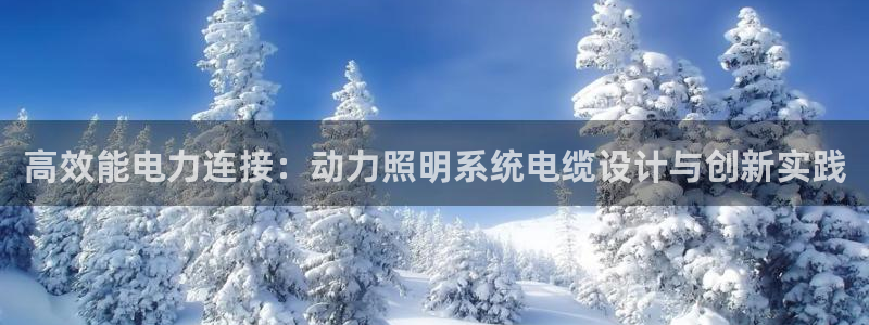 高效能电力连接：动力照明系统电缆设计与创新实践
