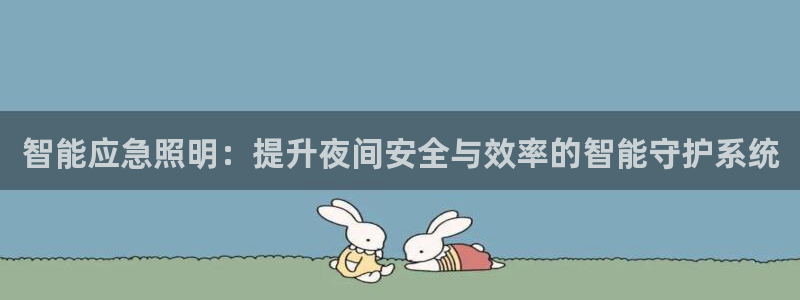 智能应急照明：提升夜间安全与效率的智能守护系统
