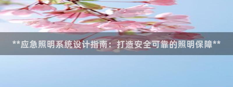 **应急照明系统设计指南：打造安全可靠的照明保障**