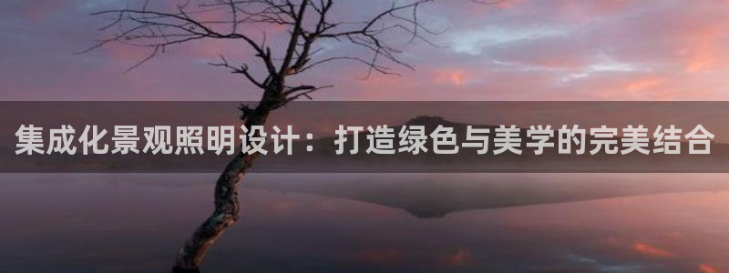 集成化景观照明设计：打造绿色与美学的完美结合