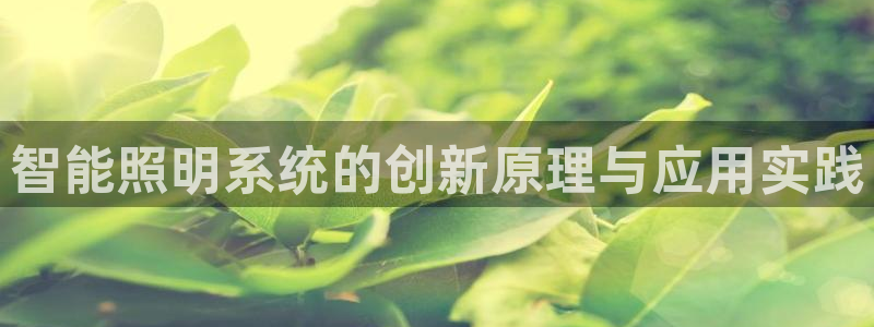 智能照明系统的创新原理与应用实践